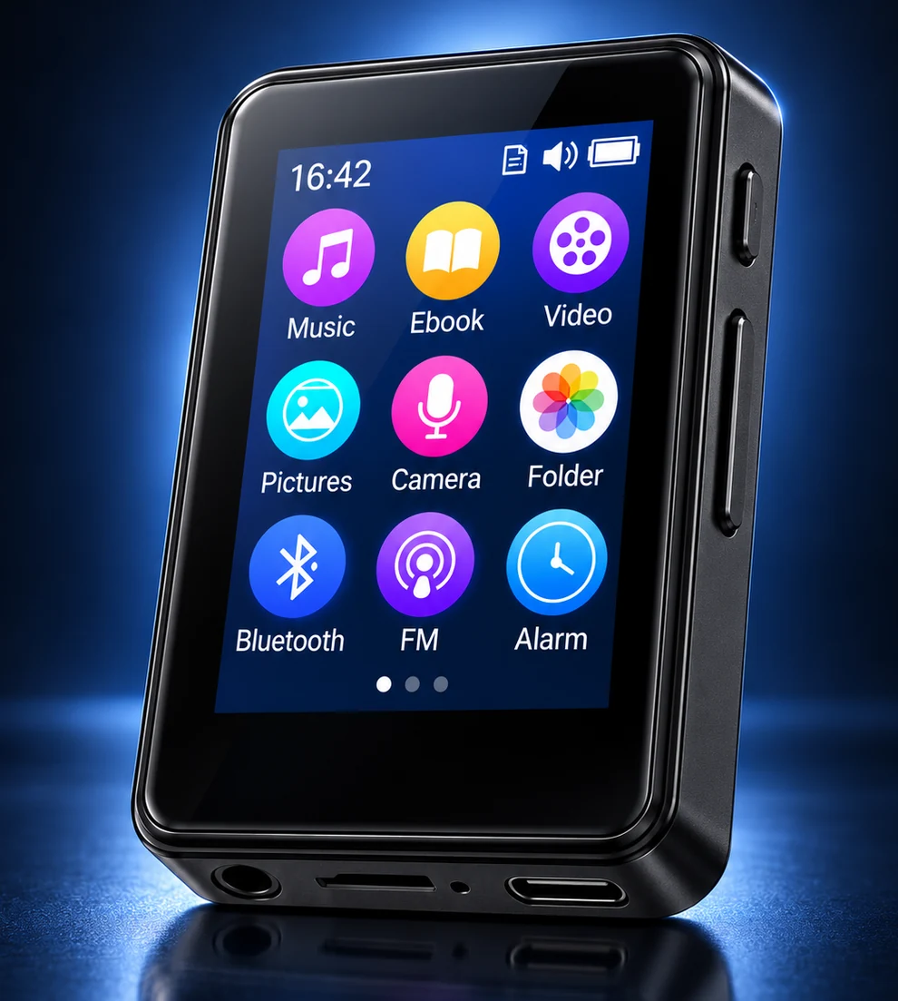 PocketMelo M1 visual with English menu